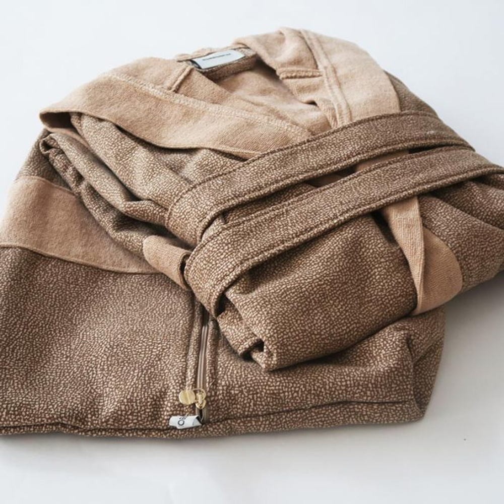 Халат Borbonese Leader Op .Sabbia песочный