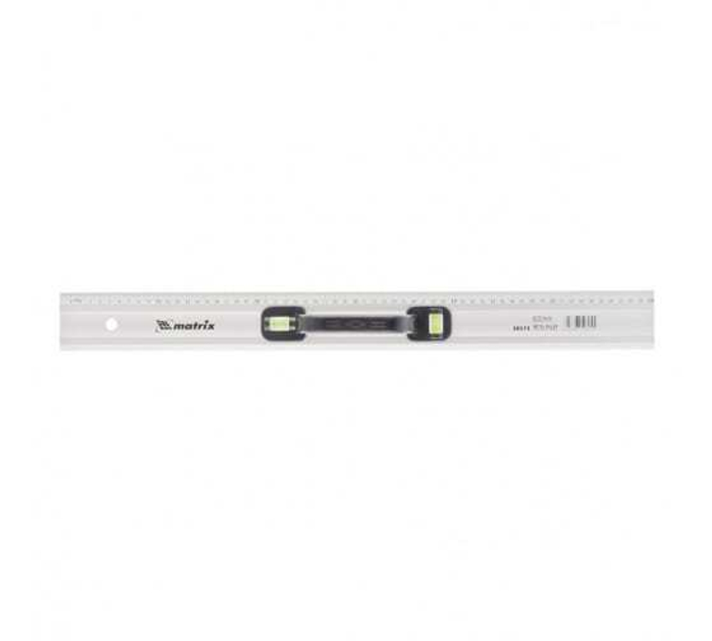 ЛИНЕЙКА-УРОВЕНЬ MATRIX 600ММ МЕТАЛЛИЧЕСКАЯ ПЛАСТ/РУЧКА 30573