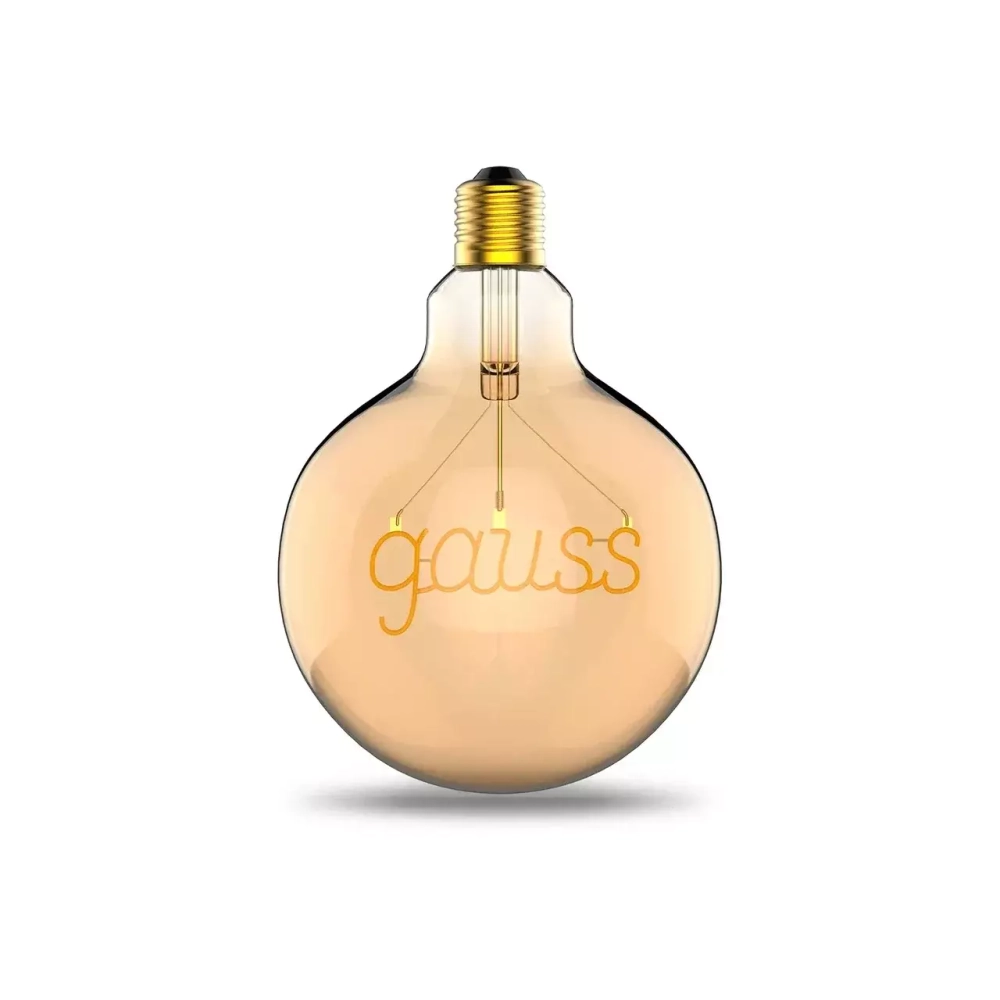Лампа Gauss LED Filament G125 2.5W E27 200 lm 2000K golden 175802003