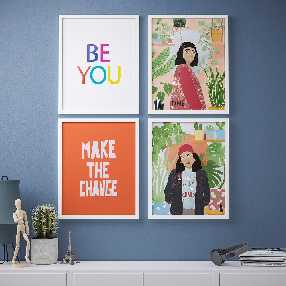 IKEA BILD  (ИКЕА БИЛД)  -  Плакат "Внесите изменения", 30x40 см
