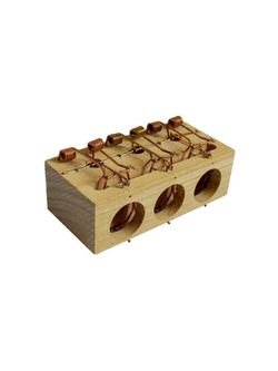 Мышеловка деревянная тройная WMC TOOLS WMC-TG8002092