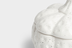 Емкость для хранения 18х16см 1.3л Anna Lafarg Light pumpkin Тыква белая в крапинку