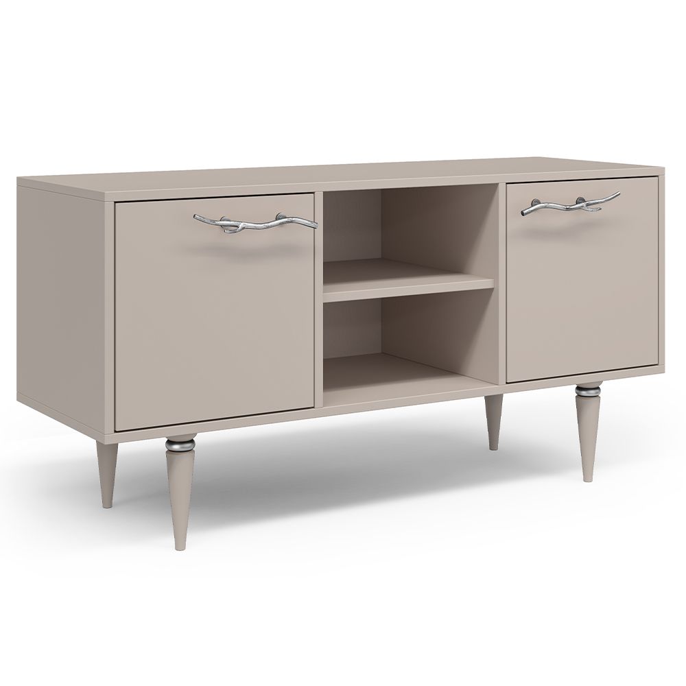 Тумба под ТВ Арт Колор matte 117см Классик Сильвер Серый агат матовый