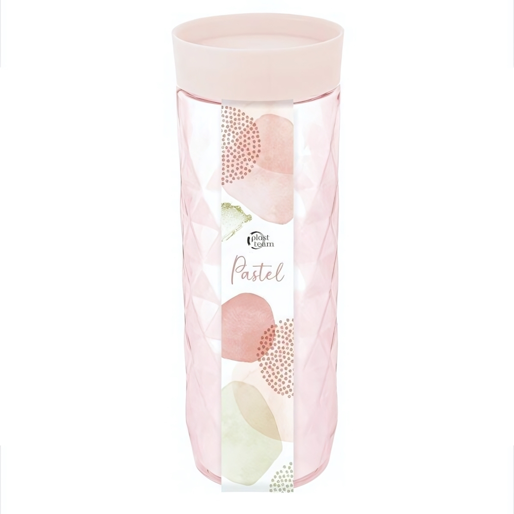 Банка для сыпучих продуктов Plast Team Pastel 1,5л персиковая карамель