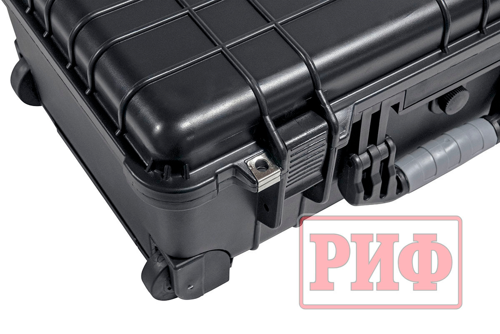 Кейс защитный ударопрочный РИФ 559х351х229 мм на колесах с телескопической ручкой IP55