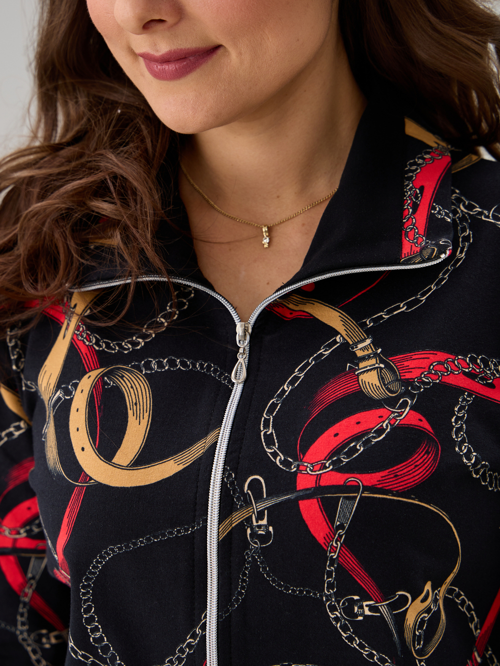 Толстовка К-184/черный-цепи