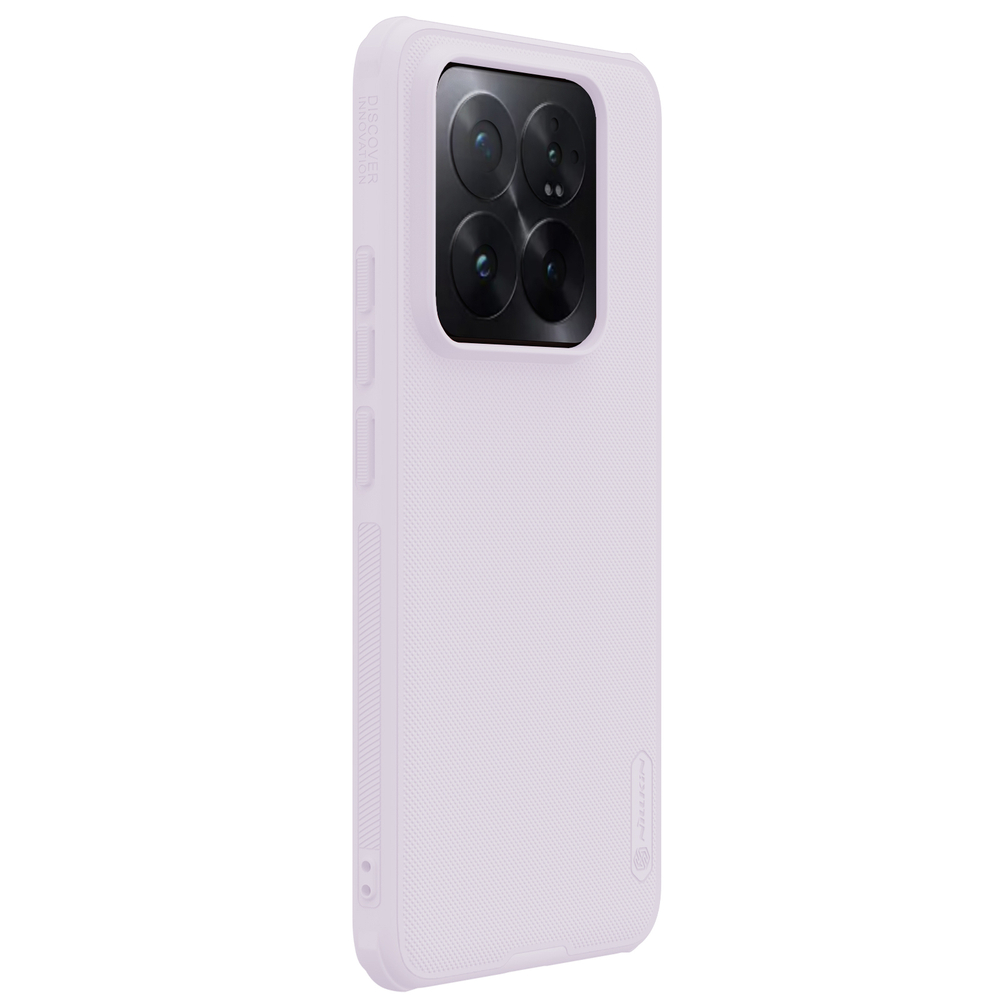 Усиленный чехол светло-фиолетового цвета от Nillkin для Xiaomi 14 Pro, серия Super Frosted Shield Pro (двухкомпонентная структура)