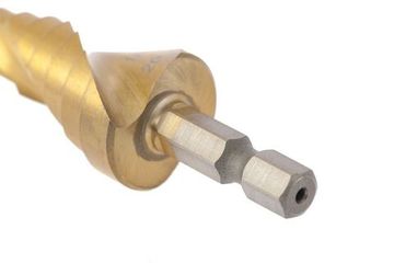 Сверло ступенчатое, 4-6-8-10-12-14-16-18-20 мм, HSS, спиральный проф., шестигр. хвостовик Matrix 72356