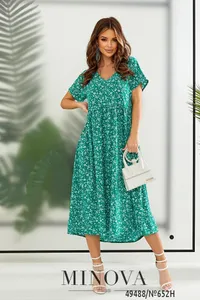 Платье 652Н-зеленый Minova