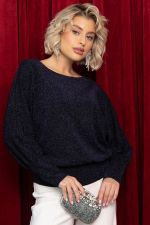 Блуза праздничная Гостья из будущего (синяя) Б14515-19М LT Collection