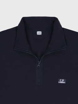 Поло на молнии 1/4 C.P. Company Stretch Piquet Navy