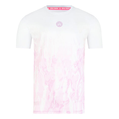 Мужское теннисное поло BIDI BADU Tafari Tech T-Shirt Men - Violet, White