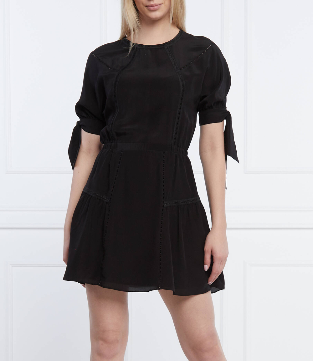 шелковое платье The Kooples - черный(FROB24132K)