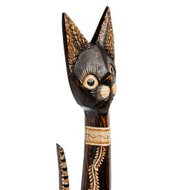 99-067 Статуэтка «Кошка» 100 см (албезия, о.Бали)