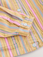 Куртка джинсовая для девочки Next AL1-589, Бежевый, Розовый, Синий