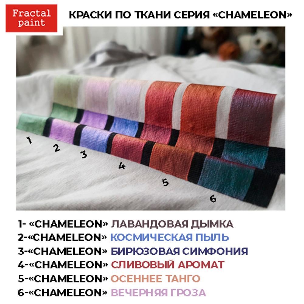 Краски по ткани и обуви, одежды акриловая «Chameleon» Сливовый аромат