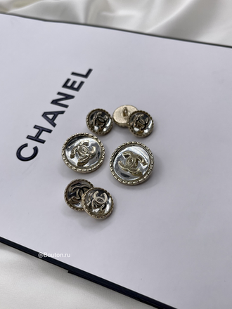 Пуговицы Шан. золотистые зеркальные