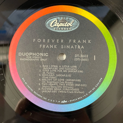 Винтажная виниловая пластинка LP Frank Sinatra Forever Frank (США 1966)