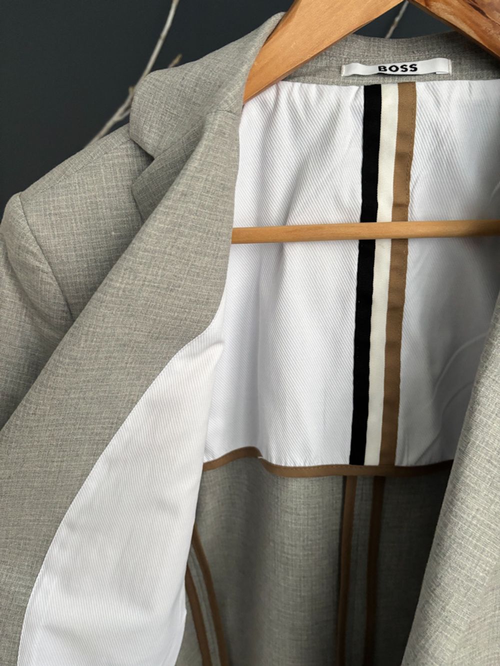 Хлопковый пиджак Boss, 164