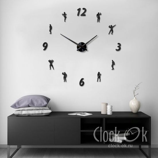 Настенные 3D часы Fitness