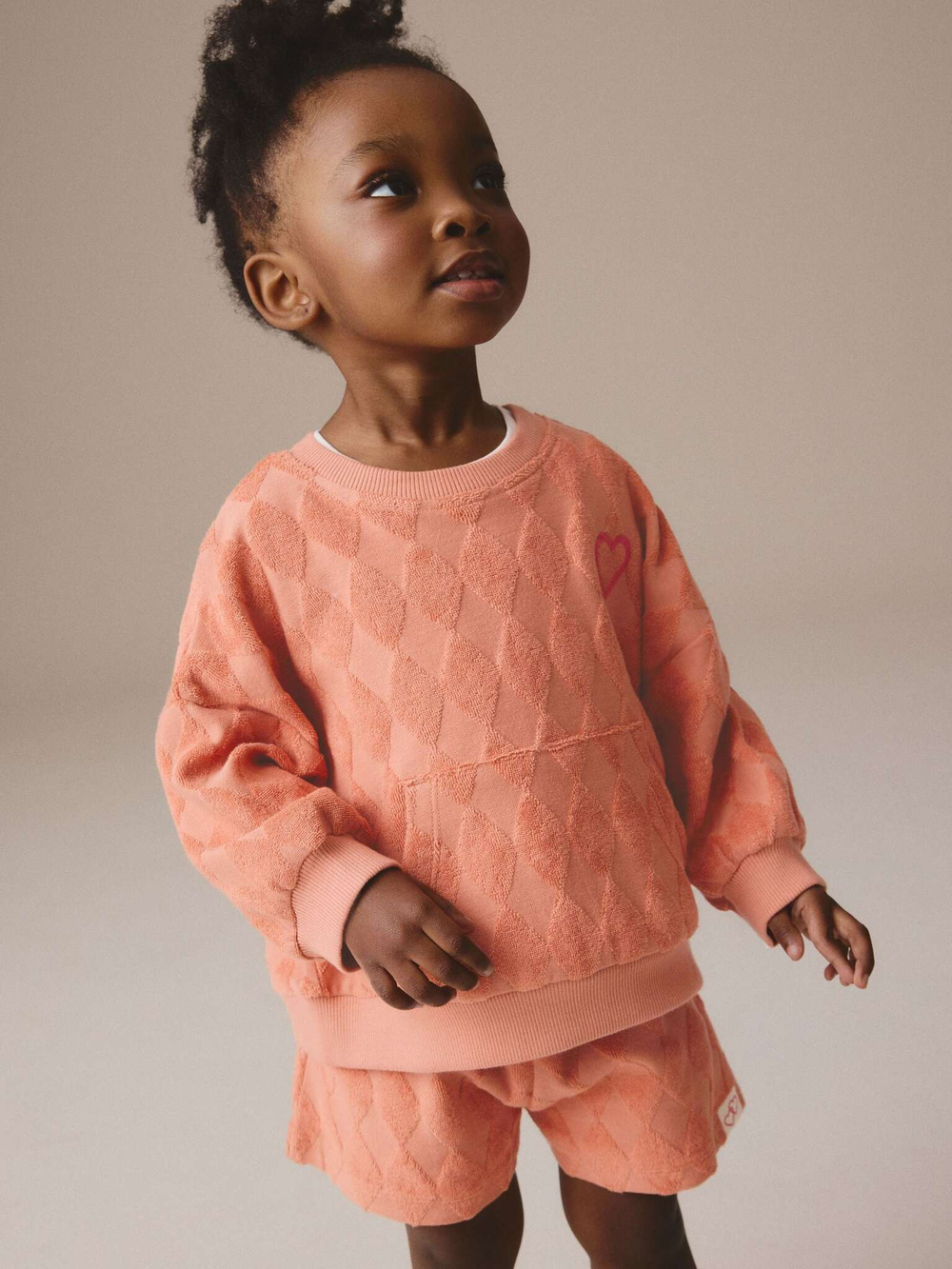 Толстовка и шорты в комплекте для девочки Next E55-501, Оранжевый