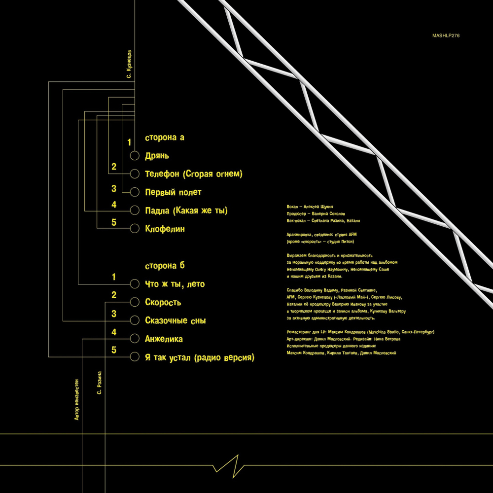 LP: Комиссар — «Дрянь» (1998/2024) [Limited Yellow Vinyl]