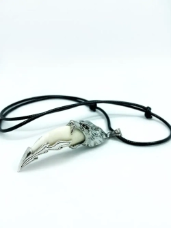 Кулон оберег амулет Настоящий Волчий Клык Зуб Волка талисман