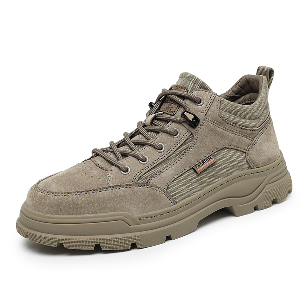 ABCIU Work Boots Unisex High top Khaki