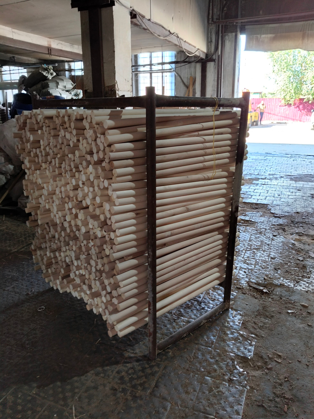 Черенок (ручка) для лопат, вил, совковых/штыковых лопат, 120см, 38 мм, 3 шт