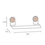"MAGIC WOOD" Полотенцедержатель трубчатый 2-ой FX-46002