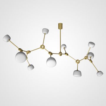 Дизайнерская люстра со стеклянными поворотными плафонами BUNS