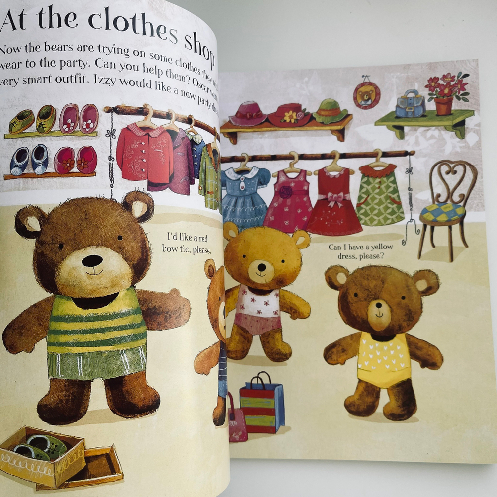 Dress the Teddy Bear. Going to the Shops. Sticker Book.