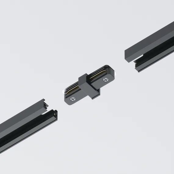 Коннектор прямой Unity черный Technical tra001c-11b