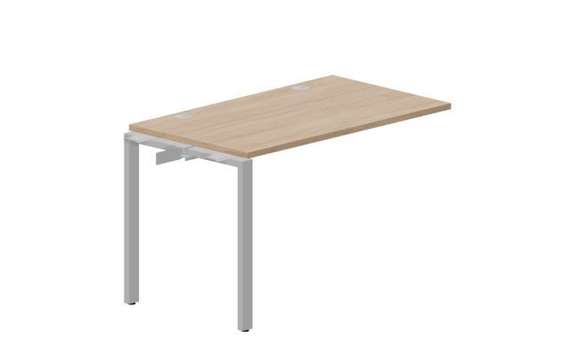 стол Strike 1180х680х750мм (2 громмета) - приставной элемент