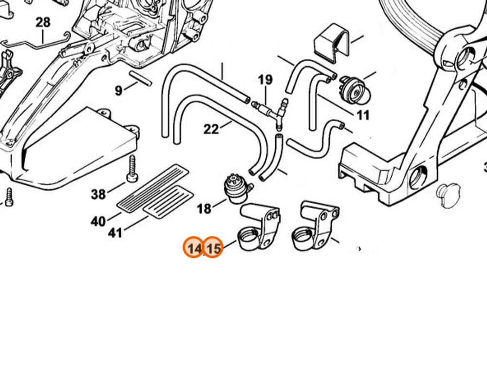 Наконечник для бензопилы STIHL MS 210, 230, 250. арт.PJ25067 FARMERTEC (STIHL 1123 123 7503)