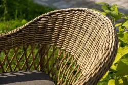 "Эспрессо-150 S" обеденная группа плетеная, цвет соломенный