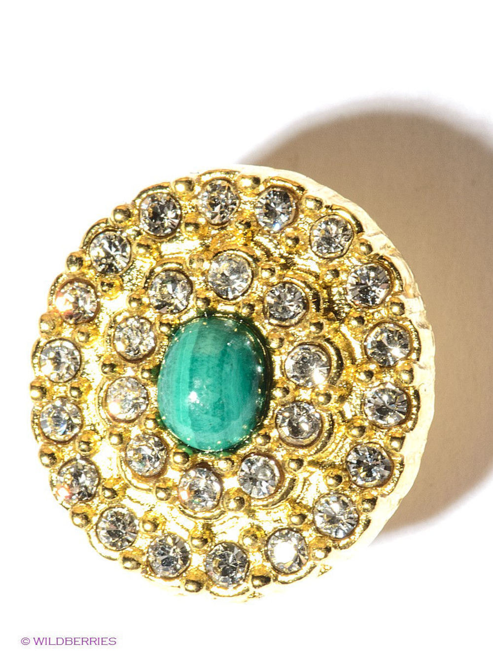 "Анды" серьги в золотом покрытии из коллекции "Самоцветы" от Jenavi  с английским замком