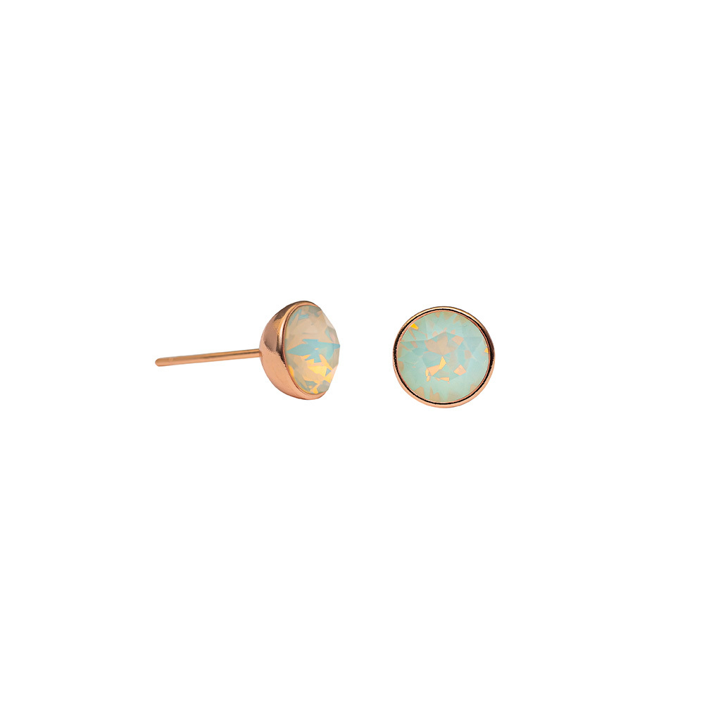 Серьги-пусеты Fiore Luna White Opal SWE298 WO RG