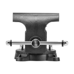 Тиски слесарные BVH-200, 200 мм, поворотные, стальная направляющая, с наковальней //Denzel