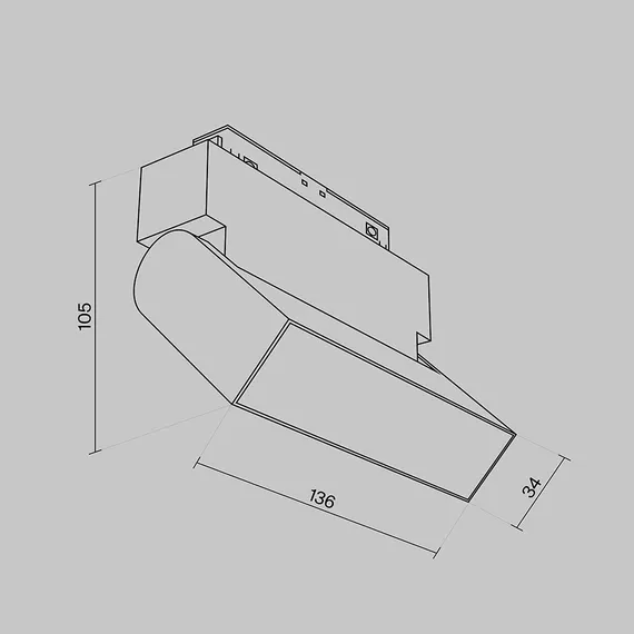 Трековый светильник Technical TR013-2-10W4K-W