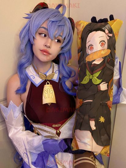 Мини дакимакура Незуко Камадо из Клинок, рассекающий демонов арт. M0872, 60х20 см