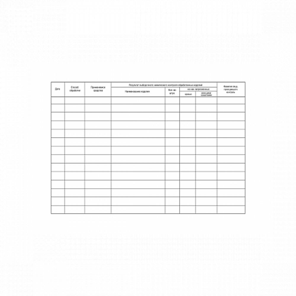 Журнал учета качества предстерилизационной обработки