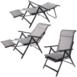 Кресло-шезлонг складное «Дачная симфония» DS-L21, 78*63*110 см, с регулировкой положения спинки