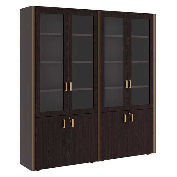 Композиция 2 Шкаф для бумаг 4 створки 195x42x206
