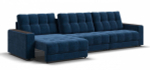 Диван Босс Гранд Велюр Монолит синий