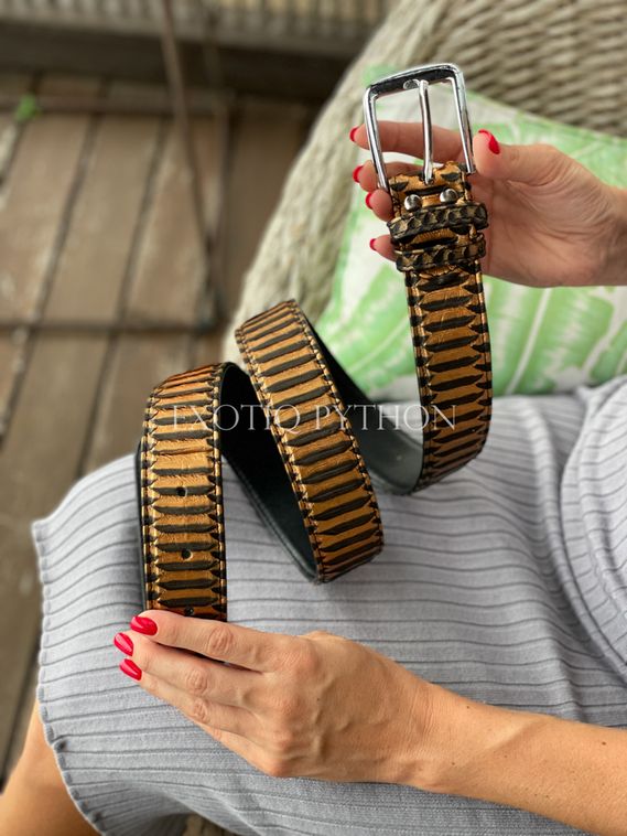 Ремень из кожи питона AC-54