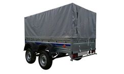 Прицеп Фаворит В 7135 2.56х1.3 высокий тент 0.8 м ( двухосный )