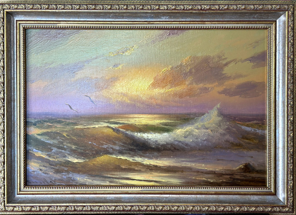 Беляев В.В. Волна. Холст, масло, 2021 г.