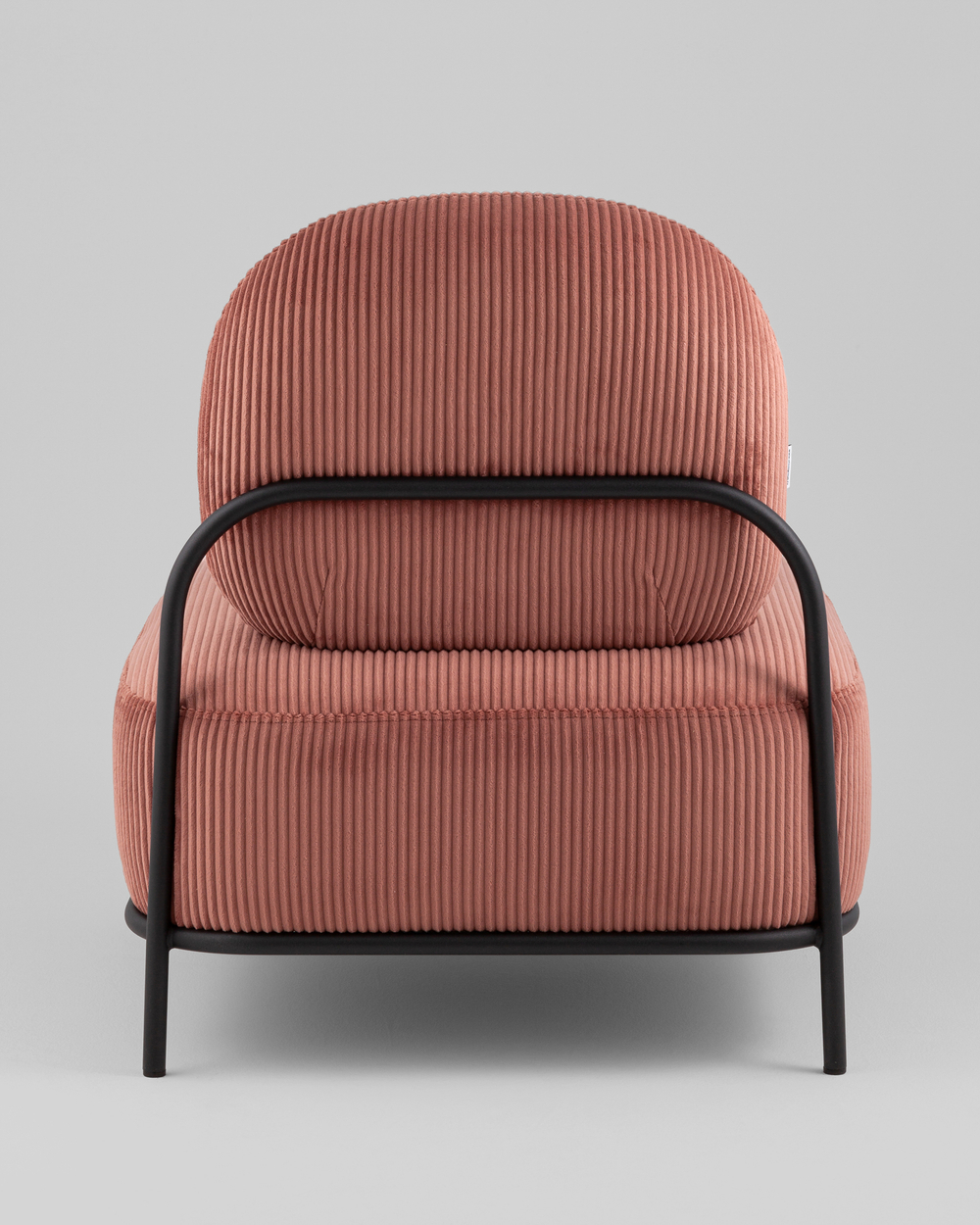 Кресло Стоун велюр рельефный коралловый