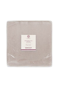 Наволочка декоративная 47х47 Luxberry Grass бежевая Португалия упаковка